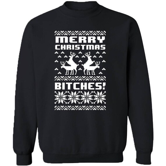 HAASE UNLIMITED Ugly Christmas Sweatshirt - "Have You Lost Your Christmas Spirit?" Graphic Crewneck (Black) - View #5