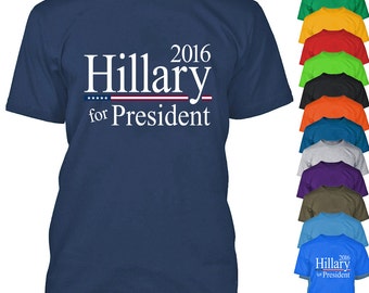 Hillary For President 2016 Men T-Shirt 2016 Presidential Election Democrat Tee Shirt 2016 Election Hillary Clinton Mens Tshirt