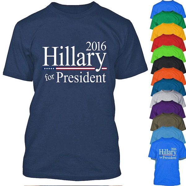 Hillary For President 2016 Men T-Shirt 2016 Presidential Election Democrat Tee Shirt 2016 Election Hillary Clinton Mens Tshirt