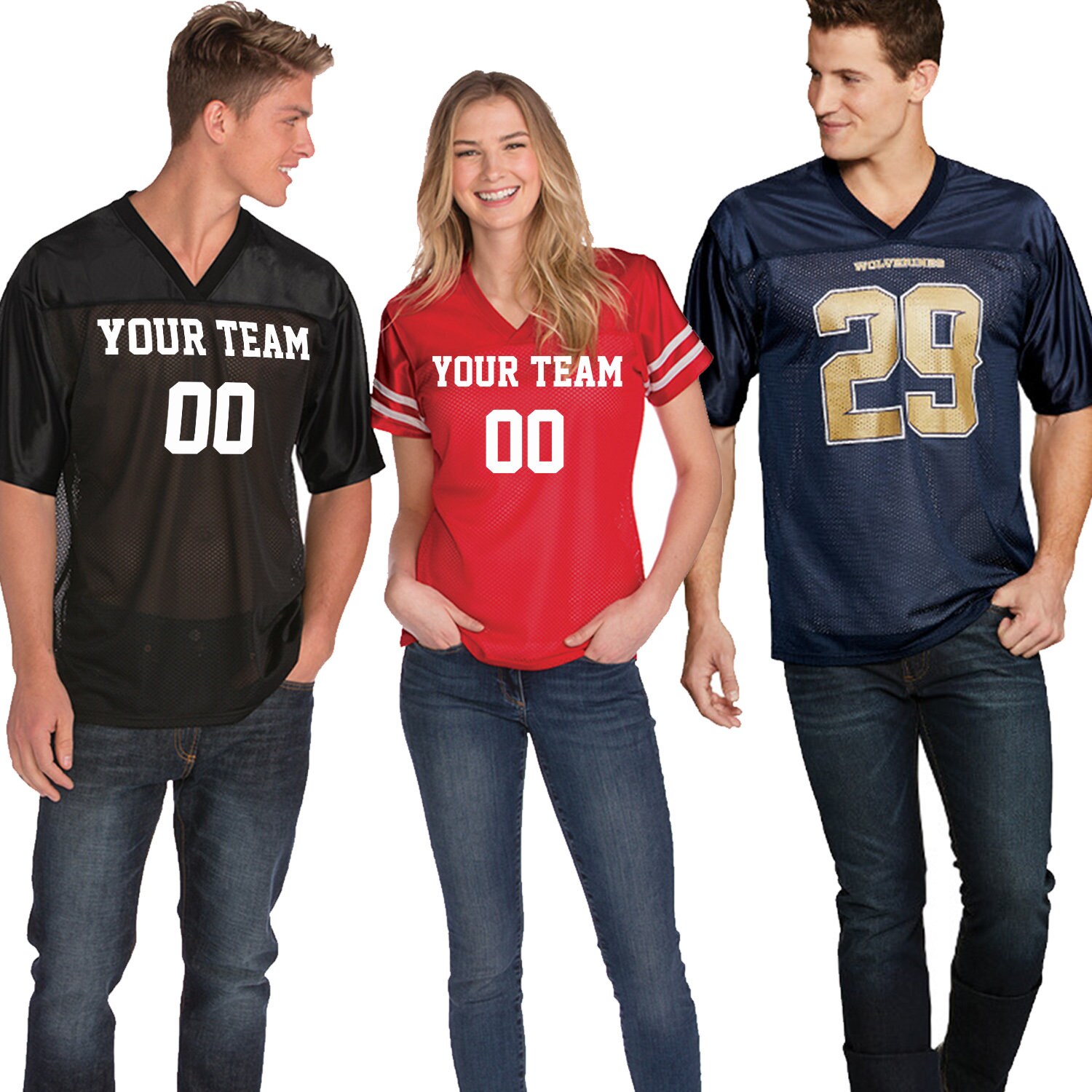 Customized Football JERSEY MESH Personalized Football Jersey Etsy