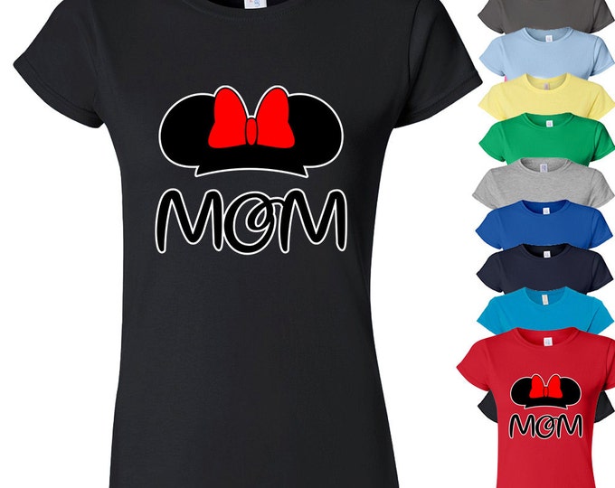 MOM Funny Cartoon Tshirt Funny Cartoon MOM Mother Tee Shirt Cartoon Style T-Shirt Family Tshirt