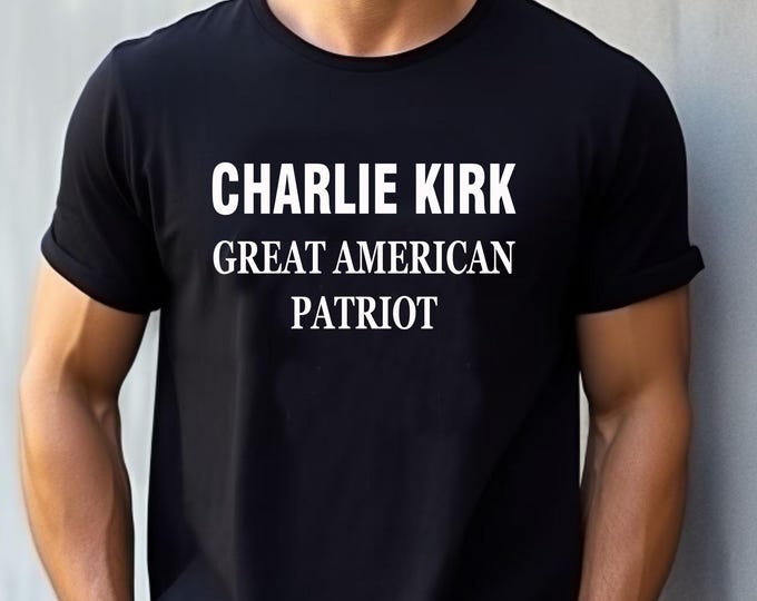 Charlie Kirk Supporter T-Shirt Unisex Graet American Patriot – Bold Political Statement Tee, Conservative Graphic Shirt, Charlie Kirk Tee