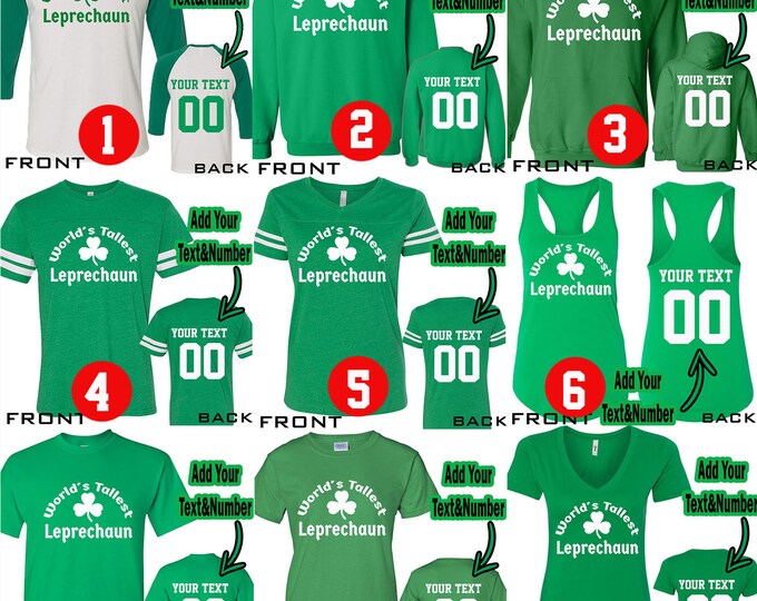 WORLD'S TALLEST LEPRECHAUN St Patrick's Day Tees Beer Drinking Party Clover Shamrock St Pattys Day Shirt