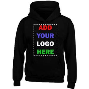 Add Your Text Custom UNISEX HOODIE Sweatshirt Create Your Tee Sweatshirt Personalize Your Dreams Sweater Add Your Logo