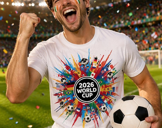 2026 World Cup T-Shirt, Soccer Fan Shirt, Football Fan Gift, World Cup 2026 Tee, International Soccer Shirt, FIFA Fan Gift
