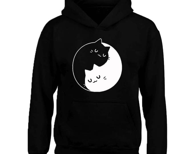 Yin Yang Cats Kittens Unisex HOODIE Sweet Cat Kitty Unisex Hoodie Sweatshirt Sweater