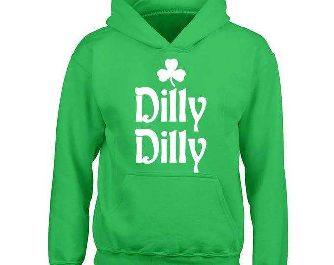 Dilly Dilly CLOVER St. Patrick's Day Unisex HOODIE Irish Party Shamrock Irish Beer Party