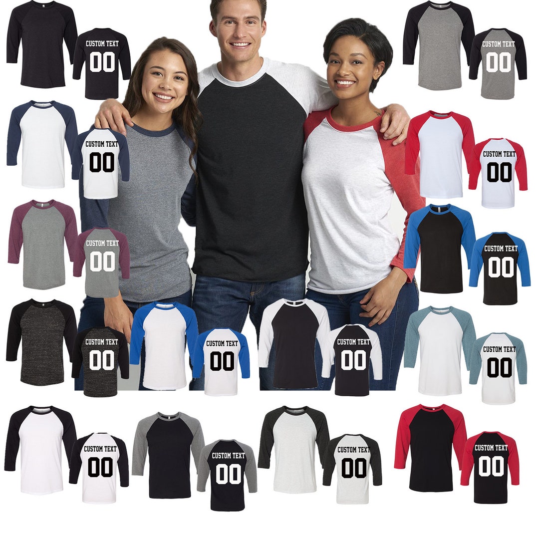 Custom Baseball Raglan Shirt: Personalized Name & Number - Etsy