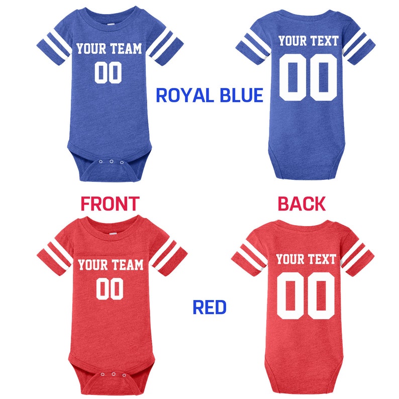 Customized Newborn Football Jersey Personalized Infant Jersey Etsy