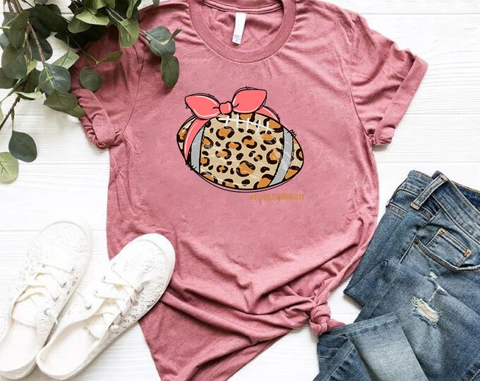 Football Mom Tee Shirt Mothers Day Shirt, Custom Mother's Day Gift, Mama Mommy Mother Mom Shirt, Gift For Mommy, Custom Mom Shirt Love Shirt