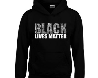 Black Lives Matter Hoodie: Vintage Letter Sweatshirt