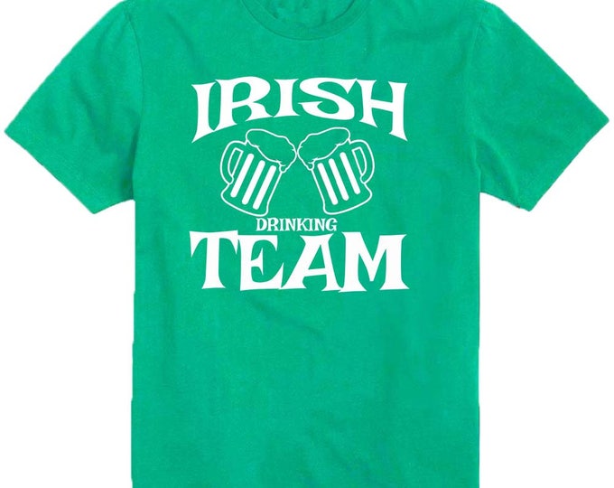 IRISH Drinking TEAM St. Patrick's Day Man TSHIRT Irish Party Shamrock Irish Beer Party