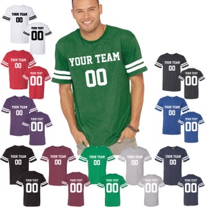 Customized Football Shirt Personalized Football Jersey Adult Mens Team Jersey Sport Custom Team Name and Number Own Jersey Super Bowl Jersey