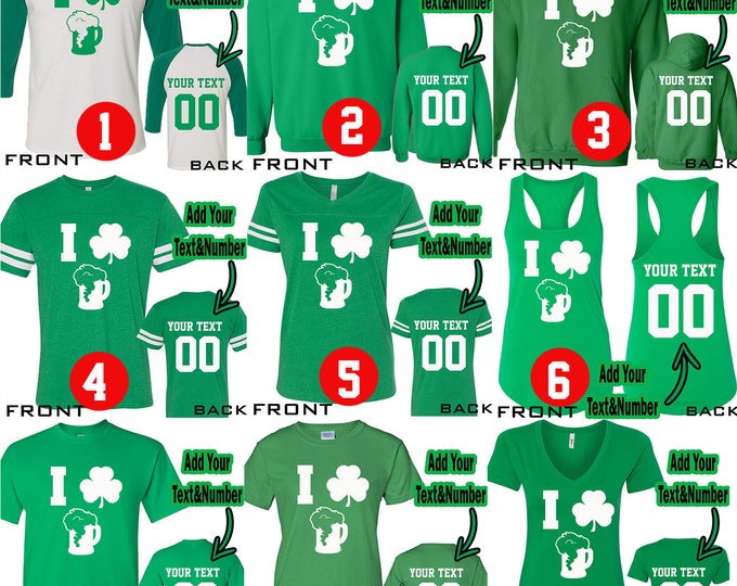 I Love BEER MUG CUP St Patrick's Day Tees Beer Drinking Party Clover Shamrock St Pattys Day Shirt