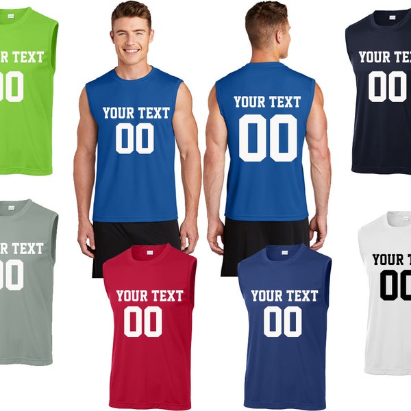 Customizable Sleeveless Basketball Jersey Street Basketball Add Text Number Jersey Team Jersey Tank Top Sleeveless Name Number Jersey