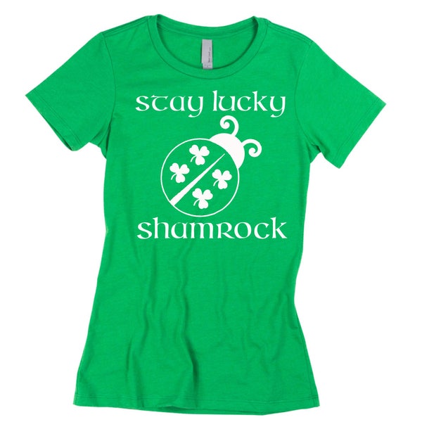 ST Patrick's Day T SHIRT Lady Saint Pattys Tee & Irish Outfits St. Patrick's LADYBUG