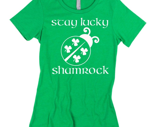 ST Patrick's Day T SHIRT Lady Saint Pattys Tee & Irish Outfits St. Patrick's LADYBUG