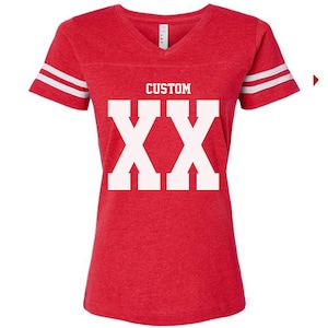 Customized Football Shirt Personalized COTTON Football Jersey Team Tshirt Adult Women Super Bowl Jersey Custom Team Jersey Name Number BIG