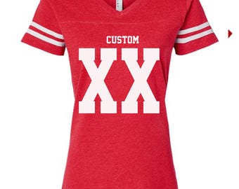 Camiseta de fútbol femenina personalizable: Camiseta personalizada para aficionados