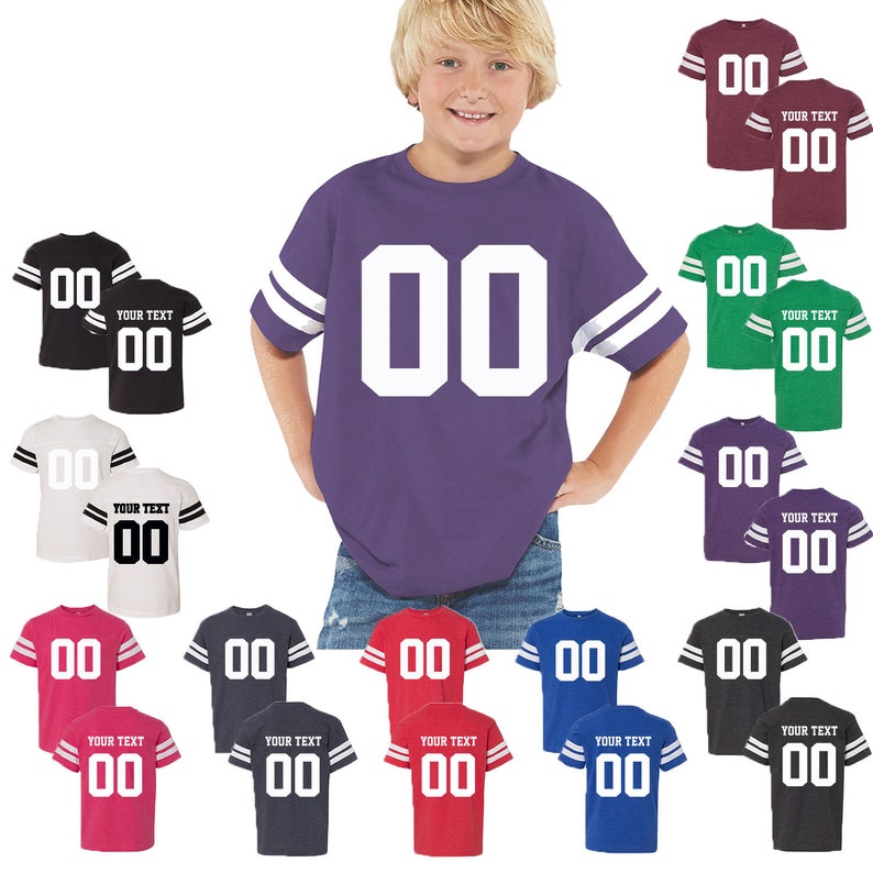 Customized Youth Football Jersey Personalized Youth Jersey Etsy