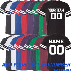 Customized Team Number JERSEYS MAN Personalize Name Number Text Custom Shirts RSS
