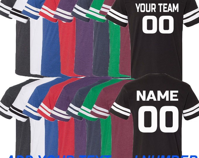 Customized Team Number JERSEYS MAN Personalize Name Number Text Custom Shirts RSS