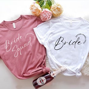 Custom Bachelorette Party Shirts: Bride & Bridesmaid Team Shirts