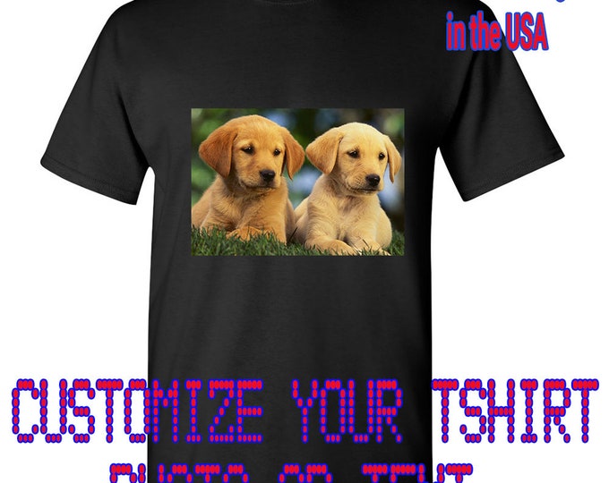 Customized T SHIRT Custom Print Shirt Unisex Add Photo Text Personalize Tee Shirt Front or Back