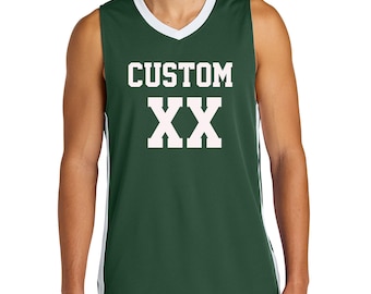 Reversible V-Neck Basketball Jersey: Custom Team Name & Number ST900