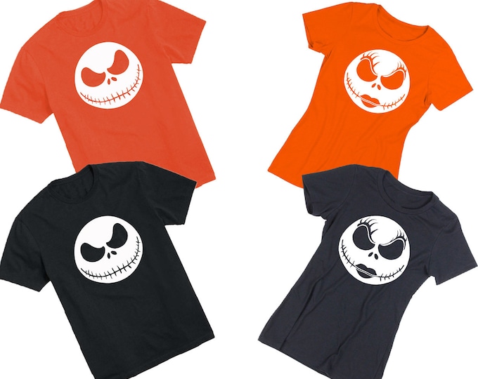 Jack Skellington or Sally Skellington TSHIRT Funny Halloween Funny Part Tee Shirt