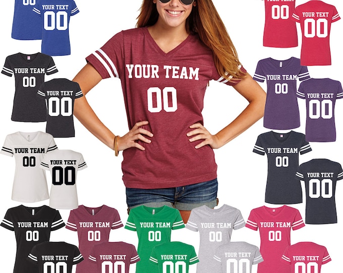 Customized Football Shirt Personalized Football Jersey Team Tshirt Adult Women Jersey Sport Tee Custom Team Jersey Name Number Own Jersey