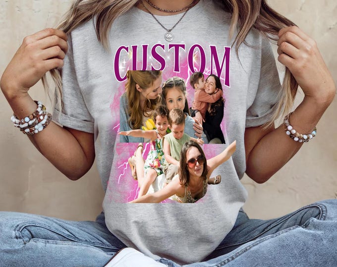 Customizable Bootleg Bella Canvas Shirt for Mother’s Day | Personalized Retro Mom Tee | Soft Cotton Blend T-Shirt | Vintage Style Gift