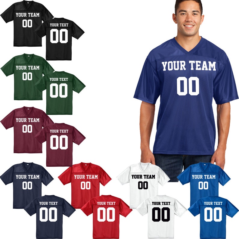 build your own football jersey