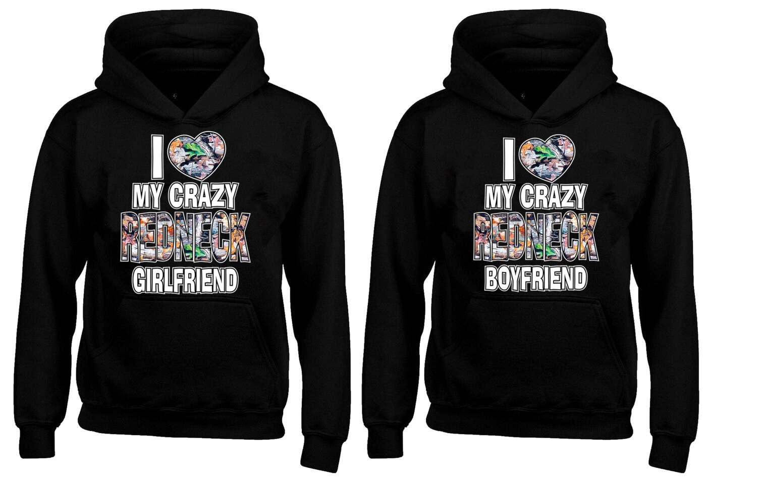 I Love My Redneck Girlfriend Boyfriend Couple HOODIE I Love My - Etsy  Australia