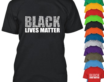 Black Lives Matter T-Shirt: Vintage Letter Graphic Tee