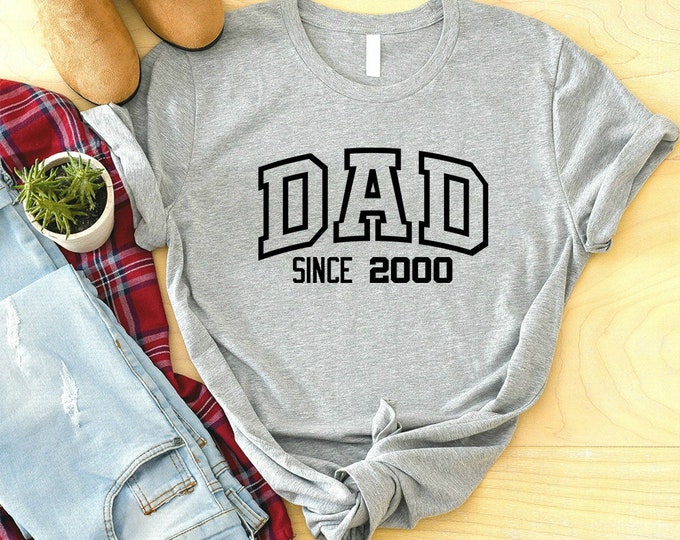 DAD Football Shirt, Add Your Date, Fathers Day, Super Dad Shirt, Daddy Tee Shirt, Family Mom Dad Shirt , My Hero Tshirt , Fathers Day Shirt