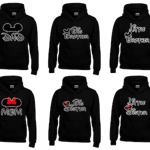 FAMILY SET HOODIE Mom Dad Sister Brother Hoodie Sweatshirt All Family Member Hoodie Sweatshirt Create Your Costume - Hoodie Sweater