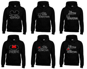 Matching Family Hoodie Set: Mom, Dad, Brother, Sister Costume Sweatshirts