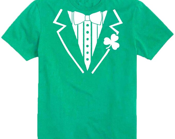 Irish Tuxedo Suit St. Patrick's Day Man TSHIRT Irish Party Shamrock Irish Beer Party