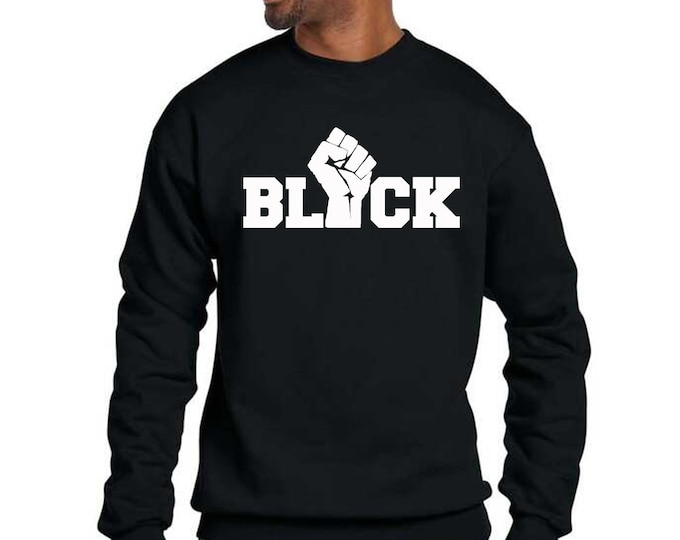 Black Power Punch CREWNECK SWEATSHIRT Civil Rights Sweatshirt Sweater