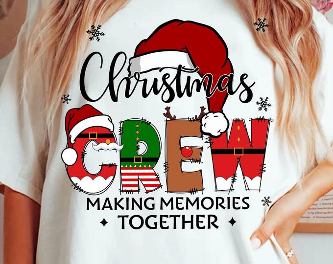 Cozy Family Christmas Sweatshirts – Christmas Crew Matching Outfit – Holiday Family Photo Apparel – Xmas Gift for Loved Ones