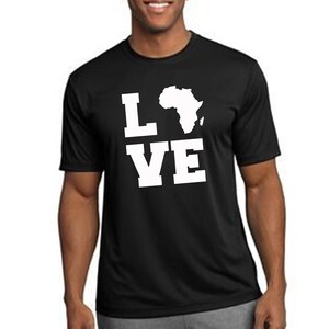 Zwarte macht liefde TSHIRT Afrika kaart burgerrechten zwarte leven kwestie Tee Shirt T-shirt