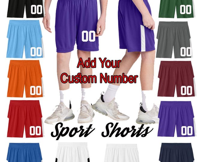 Customizable Football SHORT Style - Print Your Name & Number - Adult and Youth Short for Jersey Top All Sizes - Customized Sports Outfit