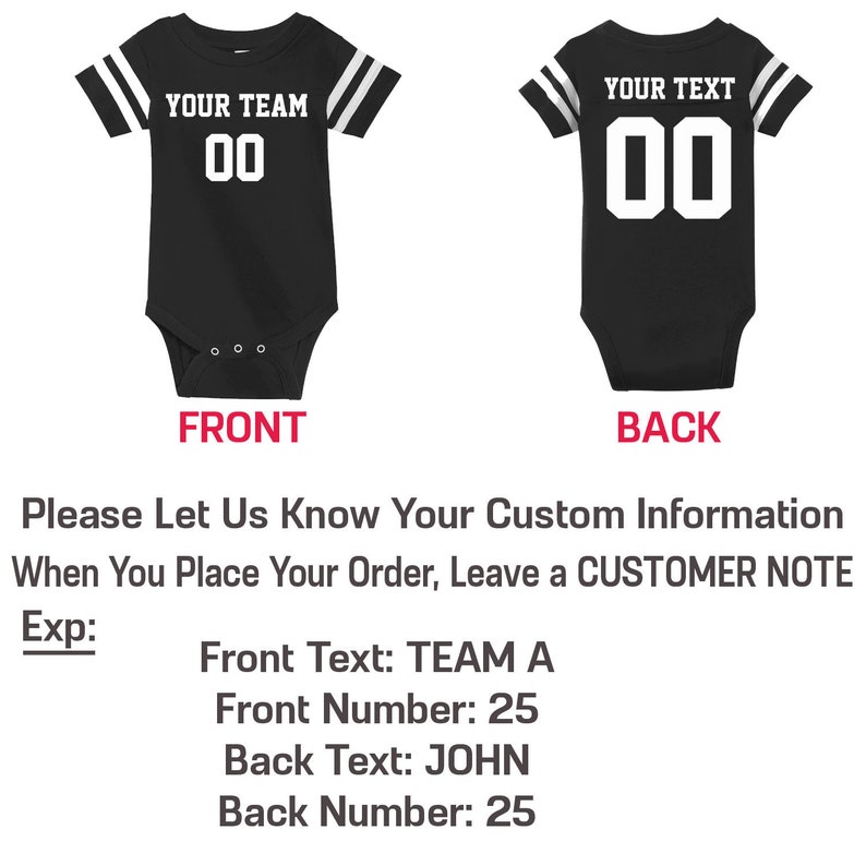 Customized Newborn Football Jersey Personalized Infant Jersey Etsy