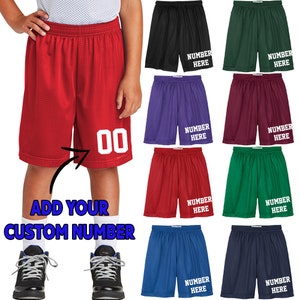 Kundenspezifische Basketball SHORT Jugend und Erwachsene Basketball Short Personalisierte Team-Shirt Benutzerdefinierte Jersey Short Benutzerdefinierte Nummer Mesh Short