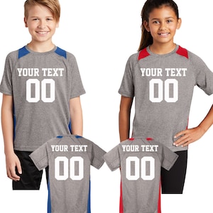 Personalized Jersey YOUTH Customize Your Jersey Football Soccer Basketball Volleyball Jersey Customized Add Your Name Number Team Name 361