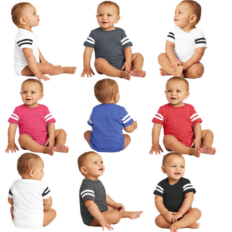 Customized Newborn Football Jersey Personalized Infant Jersey Bodysuit Name and Number Custom Jersey for Kids Newborn Size Jersey Shirt Tee image 2