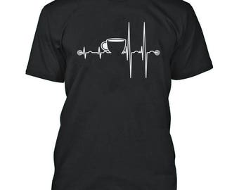 CAMISETA DE HOMBRE CON LATIMBRES DE CAFÉ Camiseta divertida para la mañana con café