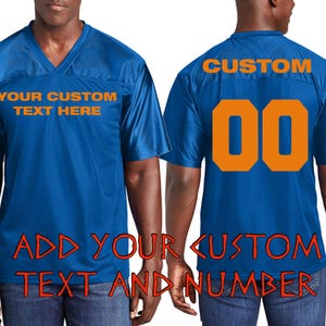 Customization Unisex Jersey Team Adult Men Jersey Make Your Own Jersey Name Number Football Tee Personalized - Personal Concert Shirt Jersey