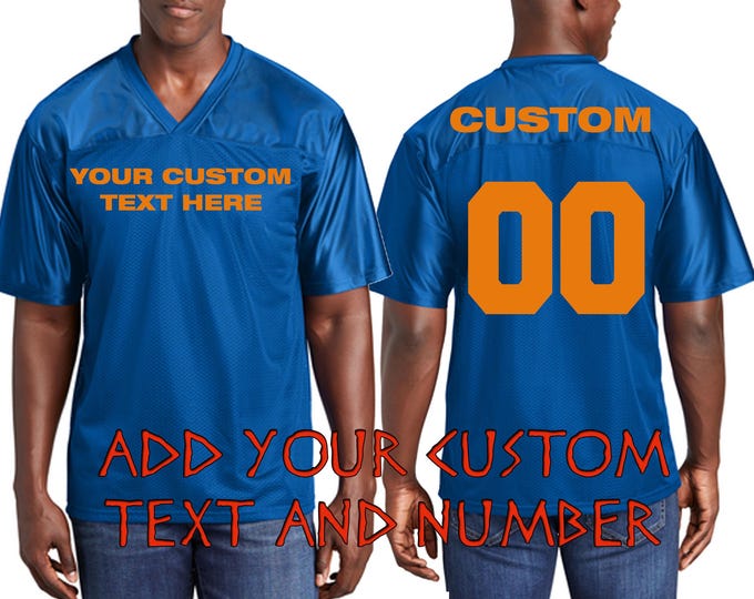 Customization Unisex Jersey Team Adult Men Jersey Make Your Own Jersey Name Number Football Tee Personalized - Personal Concert Shirt Jersey